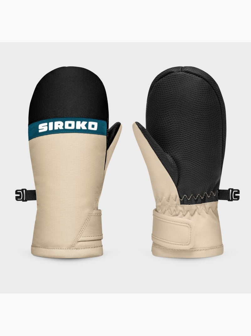Snowboard- en skiwanten voor kinderen Beige - Kiabi