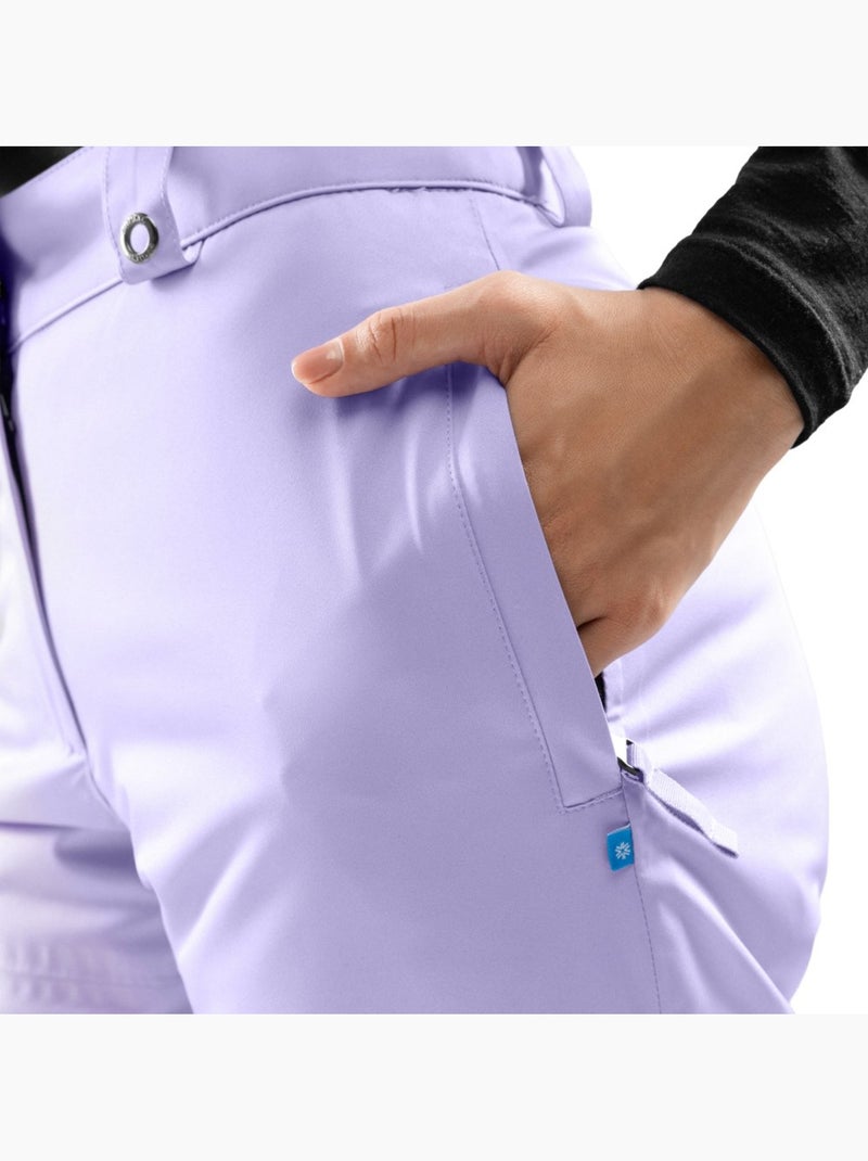 Snowboard broek voor dames Lavendel - Kiabi