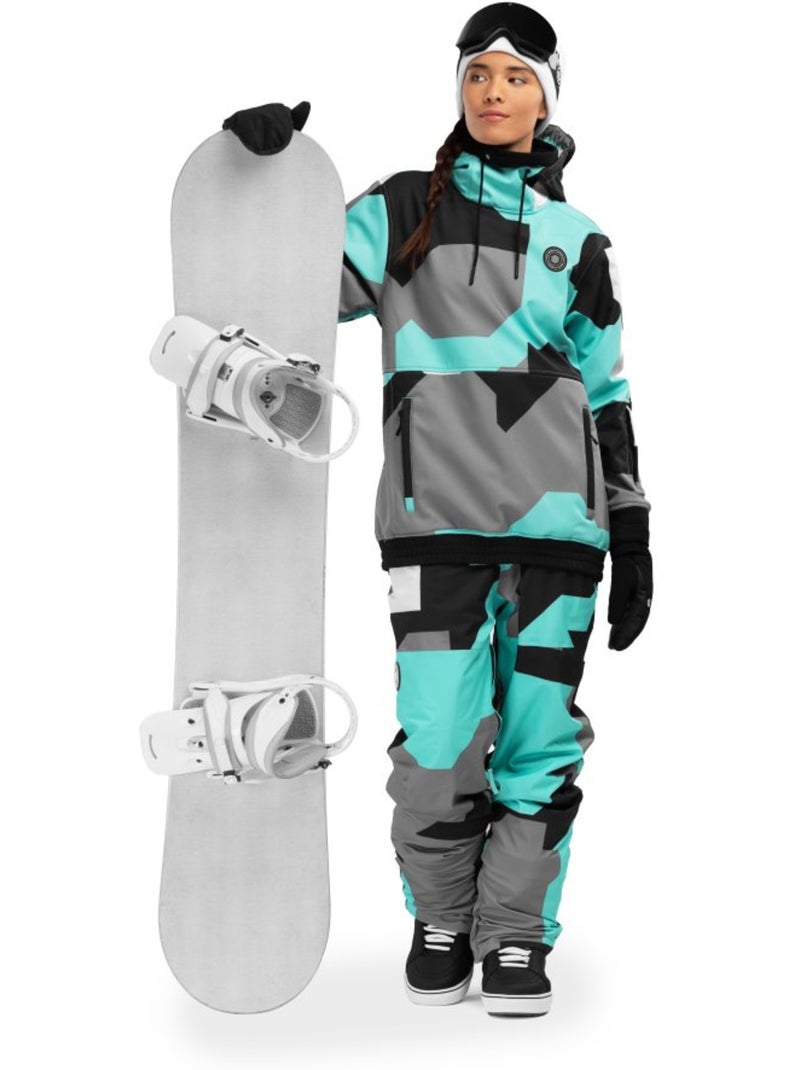 Snowboard broek voor dames Turkoois - Kiabi