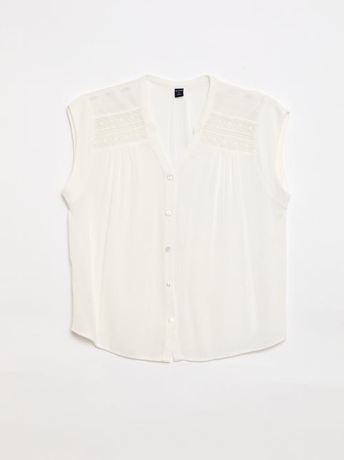 So Easy blouse met korte mouwen - Kiabi