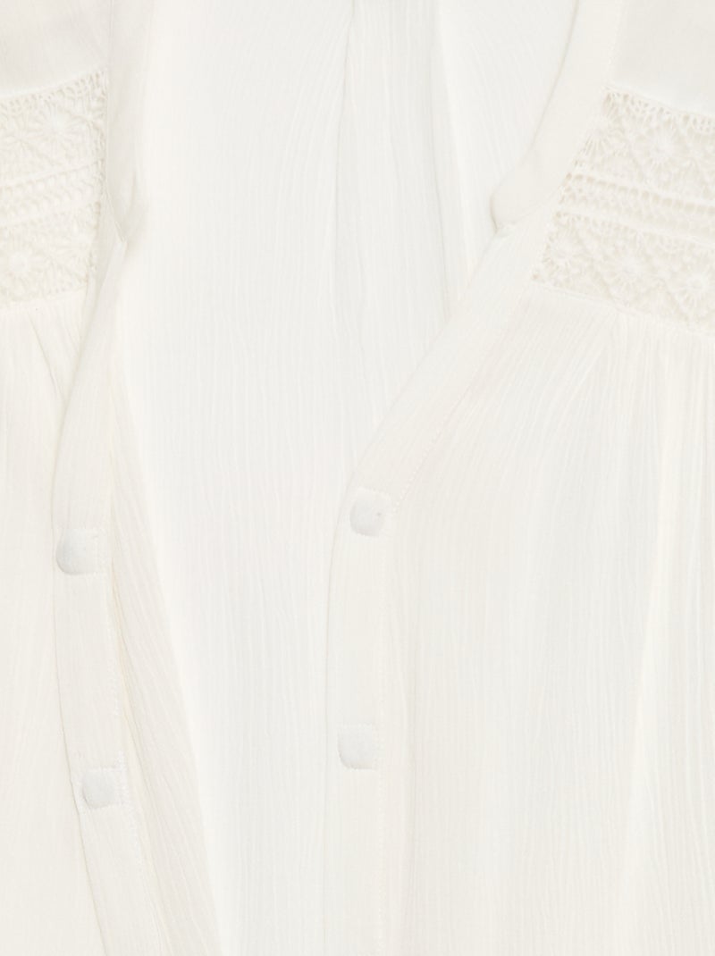 So Easy blouse met korte mouwen Wit - Kiabi