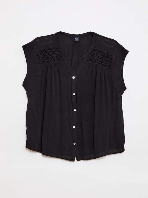 So Easy blouse met korte mouwen - Kiabi