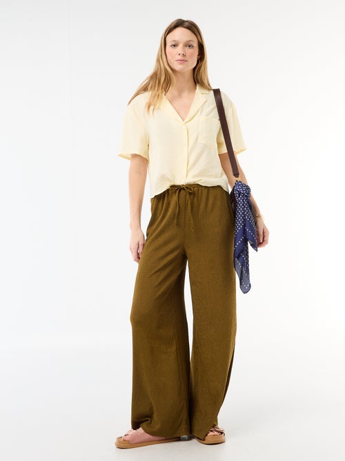 Soepe blouse met korte mouwen - Kiabi