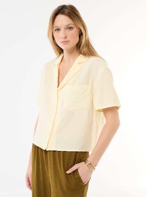 Soepe blouse met korte mouwen - Kiabi