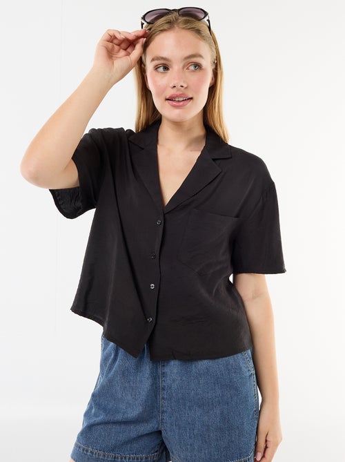 Soepe blouse met korte mouwen - Kiabi
