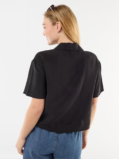 Soepe blouse met korte mouwen - Kiabi