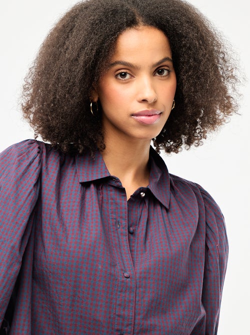 Soepe blouse met vichyprint - Kiabi