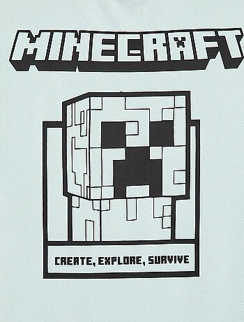 Soepel sport T-shirt 'Minecraft' met korte mouwen