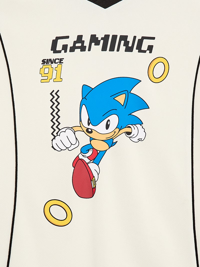Soepel sport T-shirt 'Sonic' 'SEGA' Biege - Kiabi