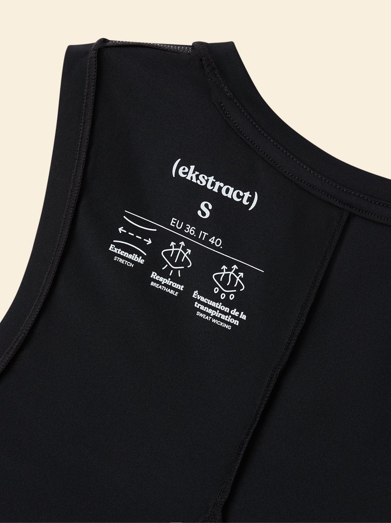 Soepel T-shirt met split aan de achterkant - (ekstract) Zwart - Kiabi