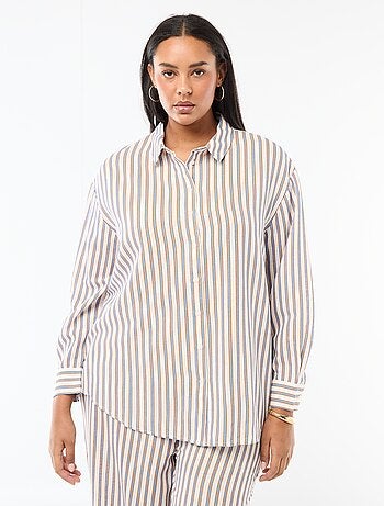 Soepele blouse met lange mouwen