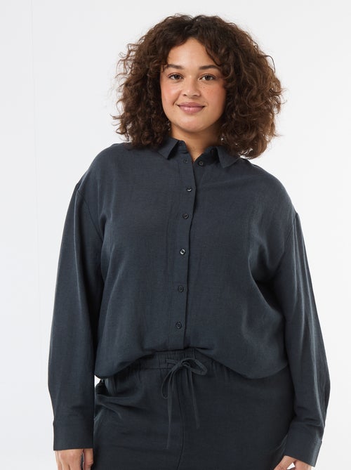 Soepele blouse met lange mouwen - Kiabi
