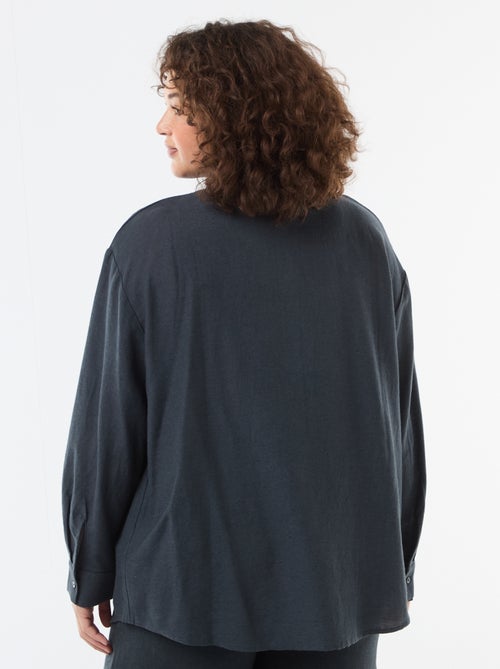 Soepele blouse met lange mouwen - Kiabi