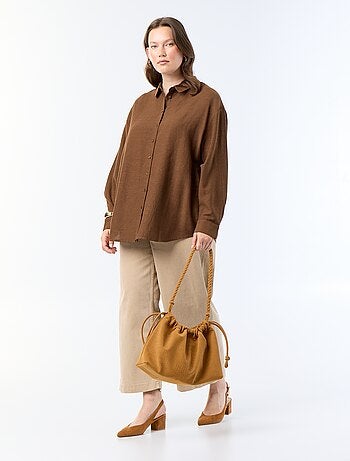 Soepele blouse met lange mouwen