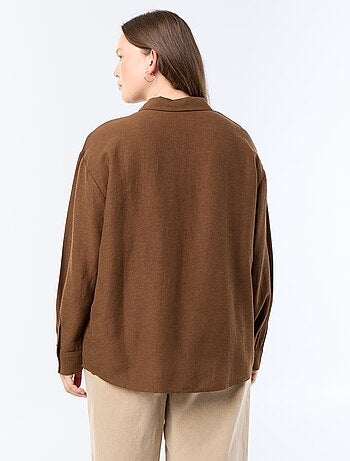 Soepele blouse met lange mouwen