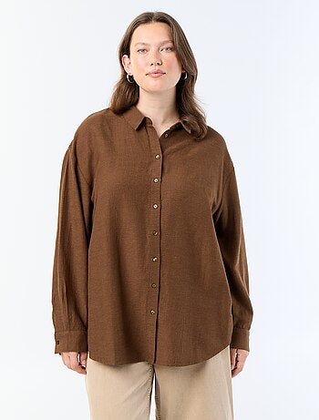 Soepele blouse met lange mouwen