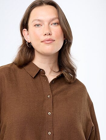 Soepele blouse met lange mouwen