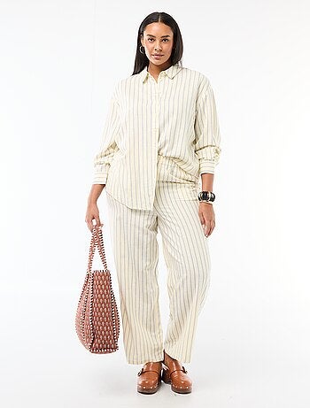 Soepele blouse met lange mouwen