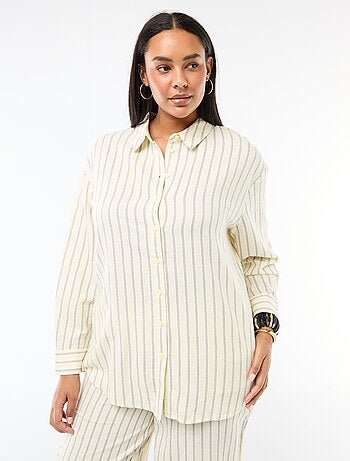 Soepele blouse met lange mouwen