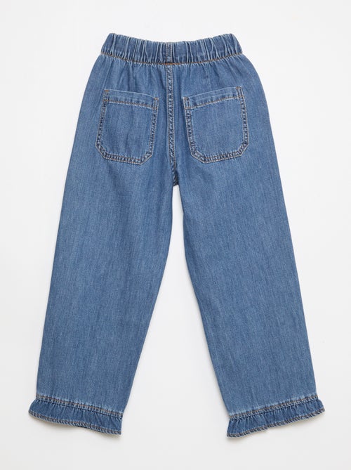 Soepele broek met jeanslook - Kiabi