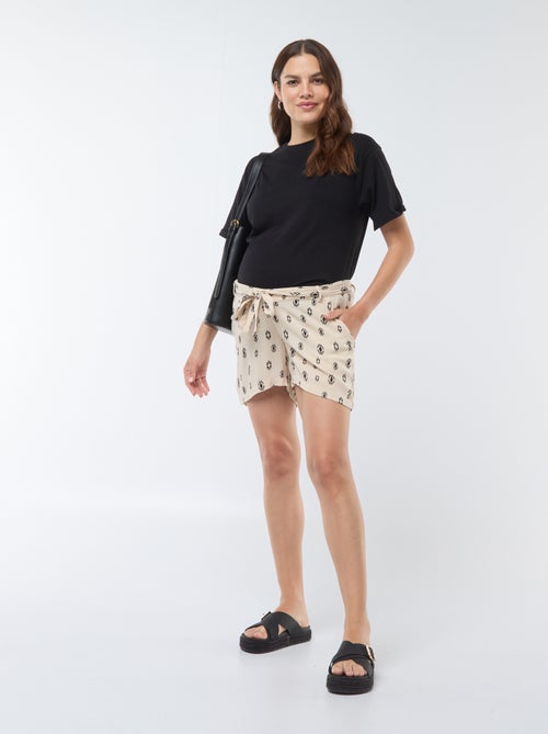 Soepele zwangerschapsshort 'Only' - Kiabi