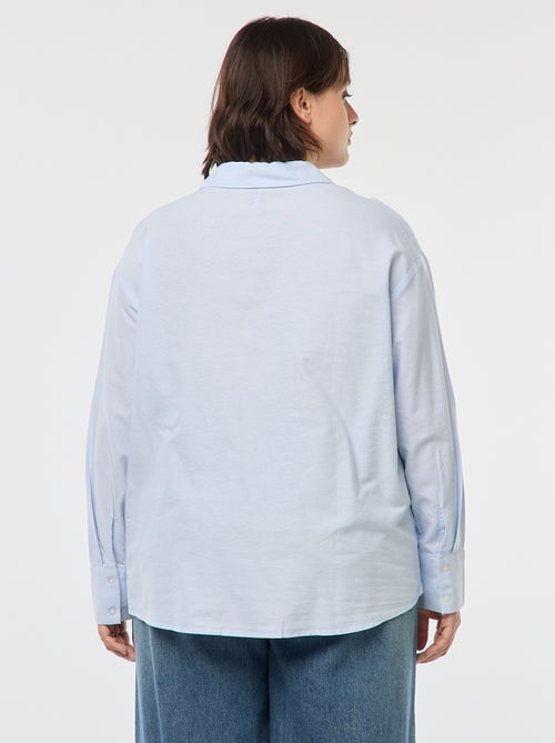 Soepelvallend overhemd van Oxford-katoen - Kiabi