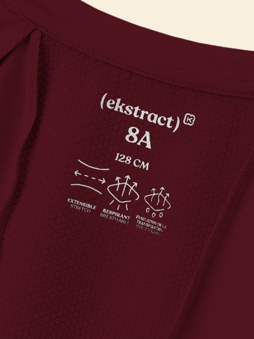Soepelvallend sport T-shirt met korte mouwen (Ekstract) - Kiabi