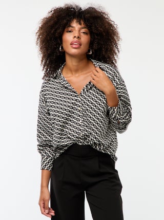 Soepelvallende blouse