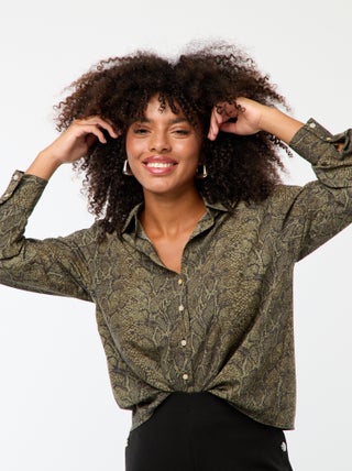 Soepelvallende blouse