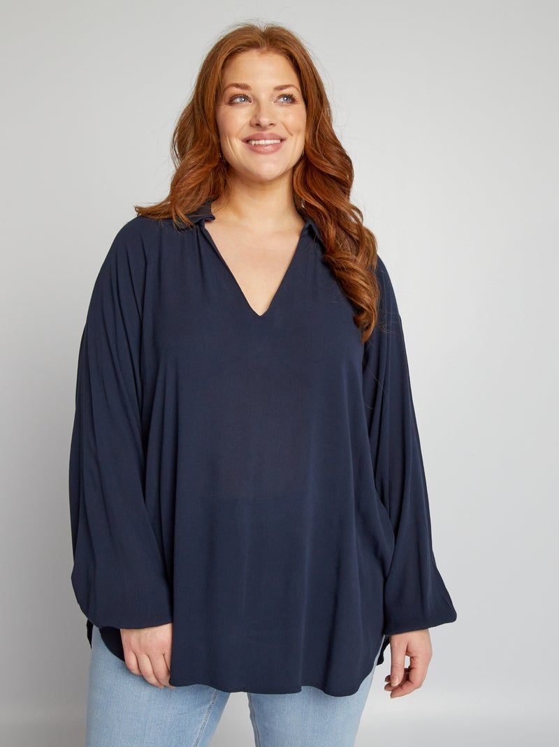 Flairly Top - Zomers met Pofmouwen - Gestreept Patroon - Ademend en Comfortabel Materiaal