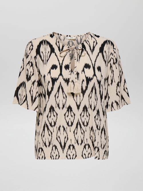 Soepelvallende blouse met print 'JDY' - Kiabi