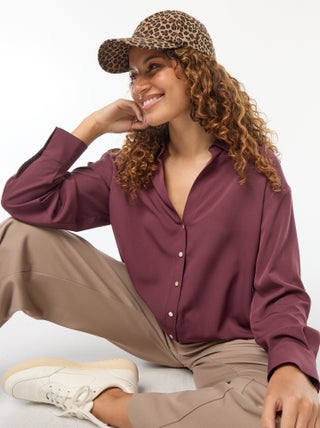 Soepelvallende blouse