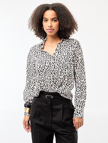 Soepelvallende blouse