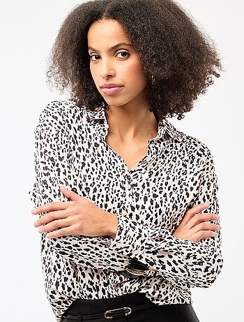 Soepelvallende blouse