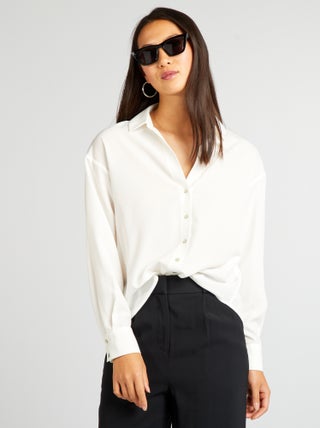 Soepelvallende blouse