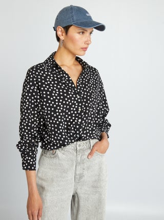 Soepelvallende blouse