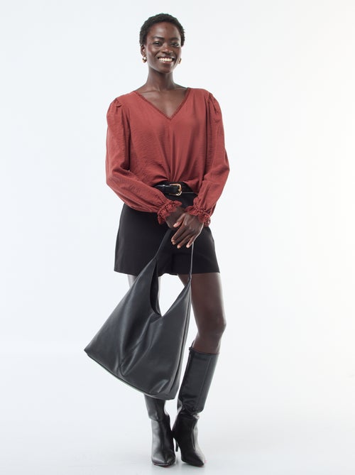 Soepelvallende, effen top 'JDY' - Kiabi