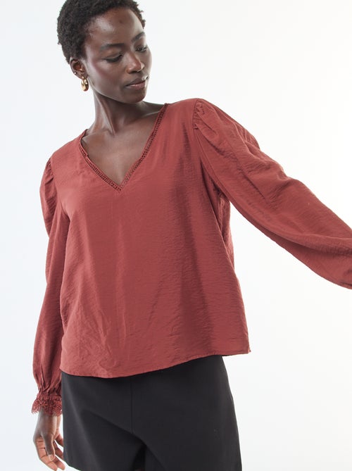 Soepelvallende, effen top 'JDY' - Kiabi