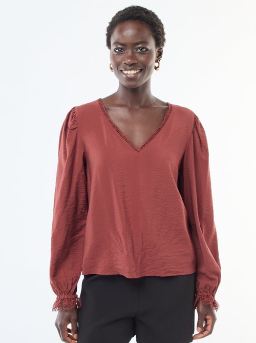 Soepelvallende, effen top 'JDY' - Kiabi