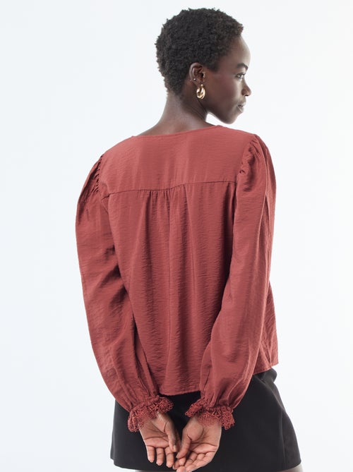 Soepelvallende, effen top 'JDY' - Kiabi