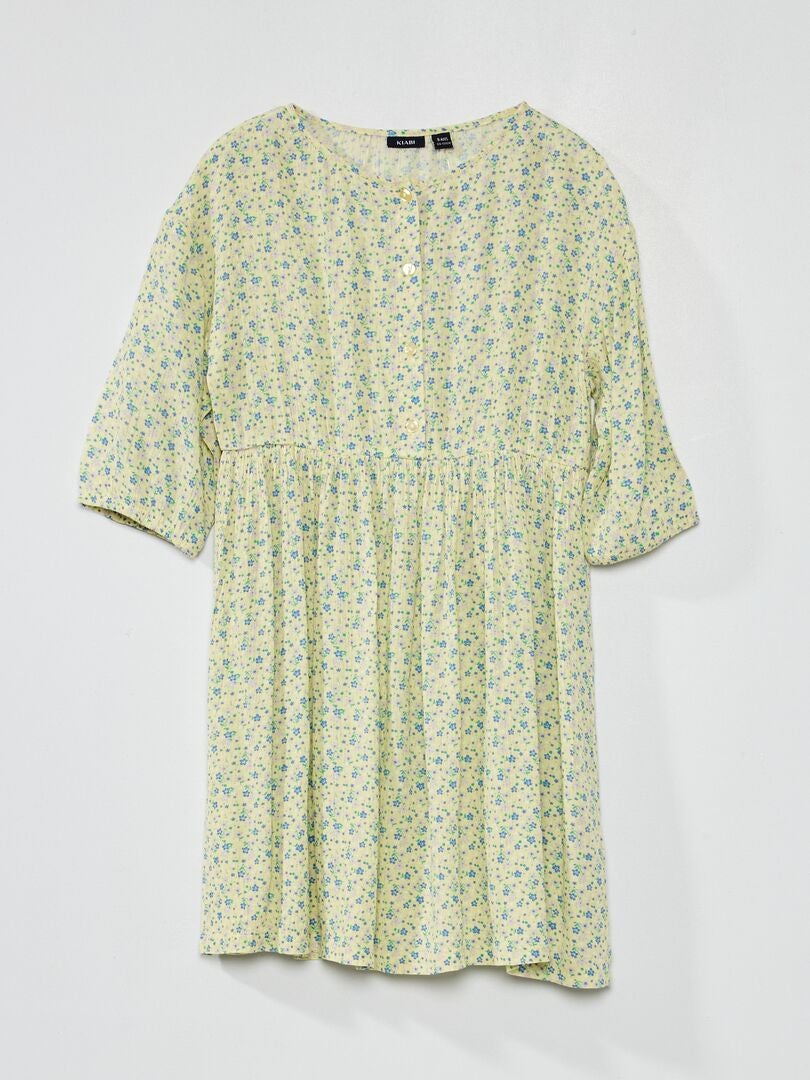 Lauren Ralph Lauren Wikkelblouse met bloemenmotief in marineblauw