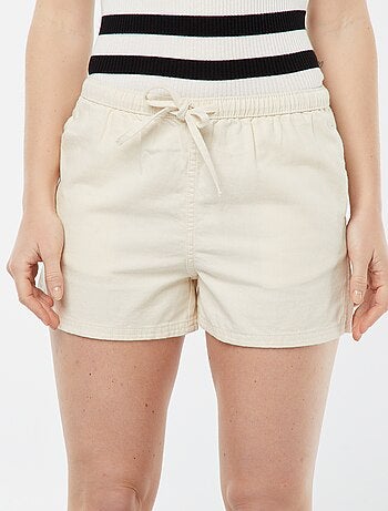 Soepelvallende jeansshort