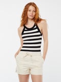 Soepelvallende jeansshort WIT - Kiabi