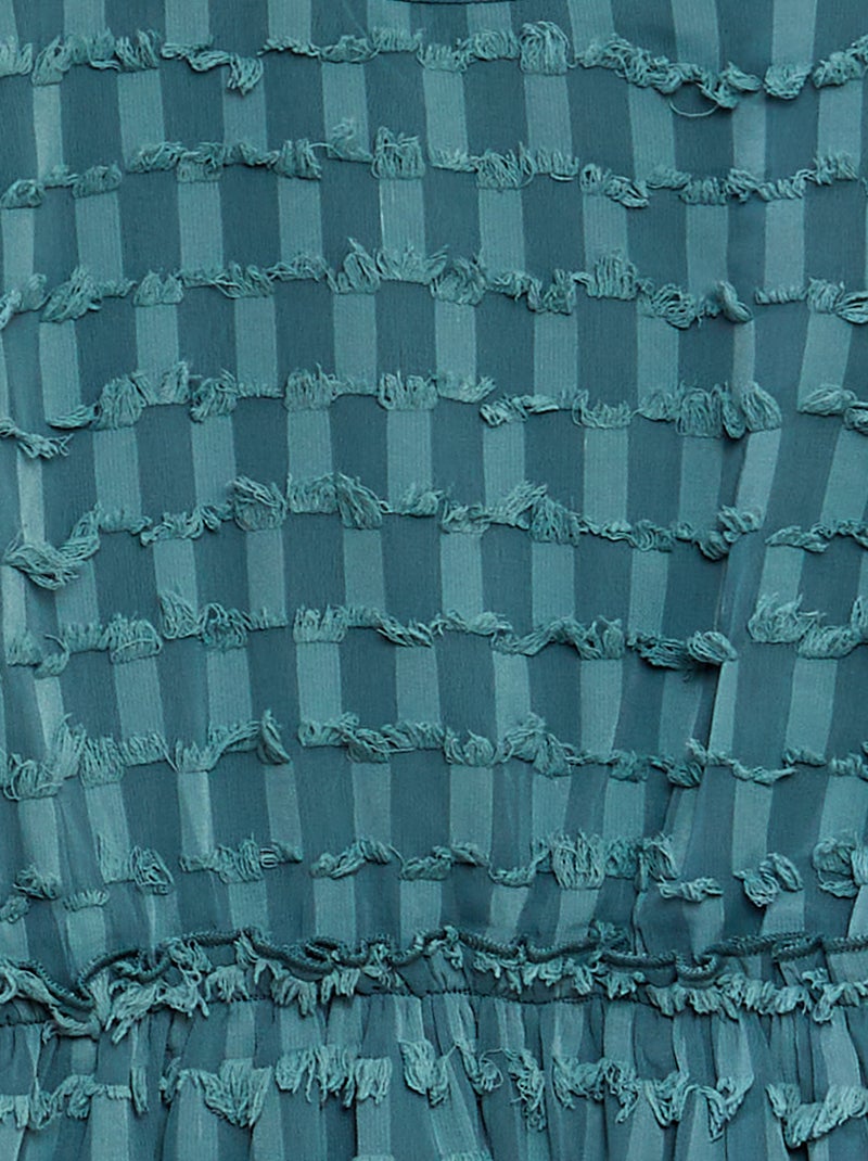 Soepelvallende jurk GROEN - Kiabi