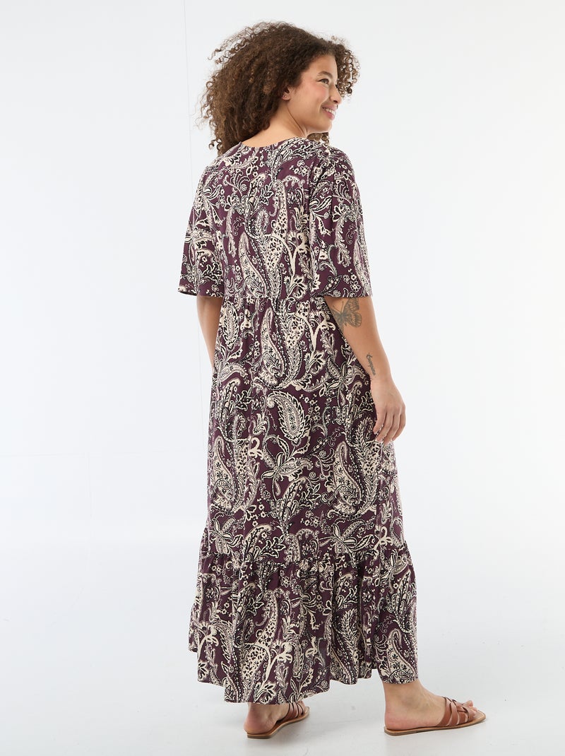 Soepelvallende jurk met fantasieprint Rose - Kiabi