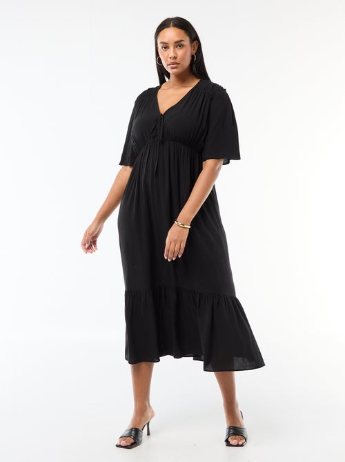 Soepelvallende jurk met fantasieprint - Kiabi