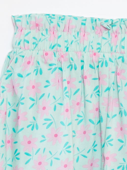 Soepelvallende short met print - Kiabi