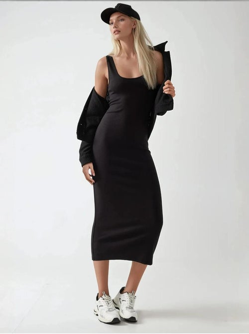 Soft touch basic midi-jurk hiccup - Kiabi Soft touch basic midi-jurk hiccup - Kiabi