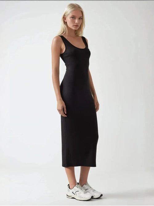 Soft touch basic midi-jurk hiccup - Kiabi Soft touch basic midi-jurk hiccup - Kiabi