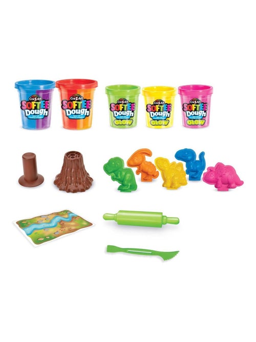 Softee dough dino neon klei set - Kiabi Softee dough dino neon klei set - Kiabi